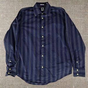 Classic Gap Men’s Blue Striped Dress Shirt Size Medium